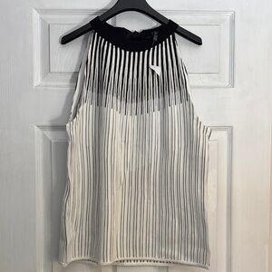 White House Black Market Monochrome Halter Top